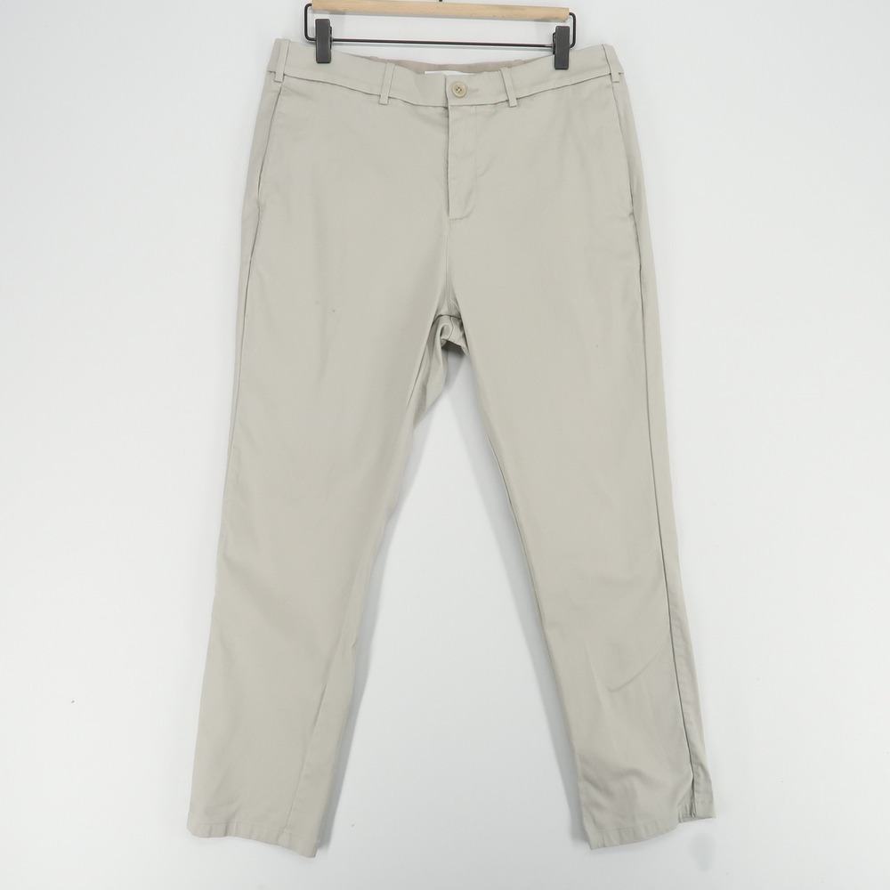 Hill City Everyday Pant Mens 34x30 Light Khaki Beige Water Repellent‎ Stretch